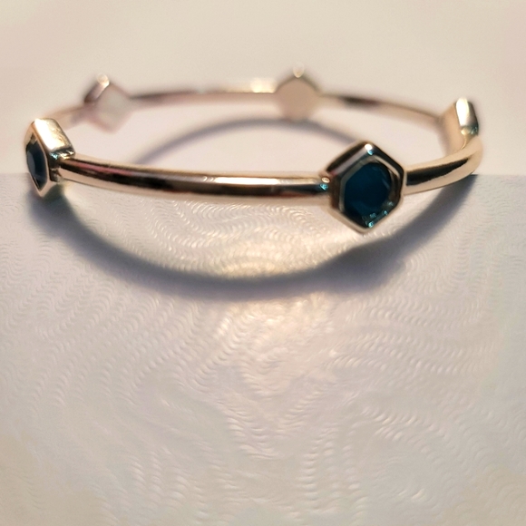 Blue Octagon Shaped Design Bracelet - Picture 1 of 6